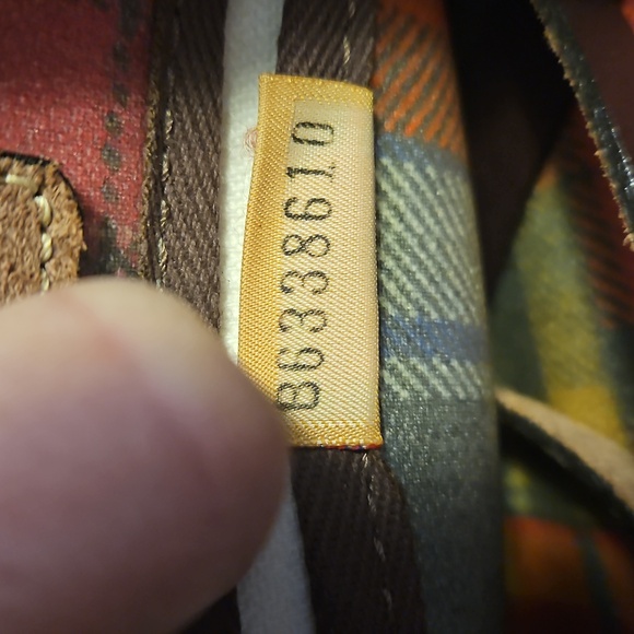 Dooney & Burke Madras Plaid Small Tassel Ladybug Tote Bag / Satchel EUC - Picture 11 of 16